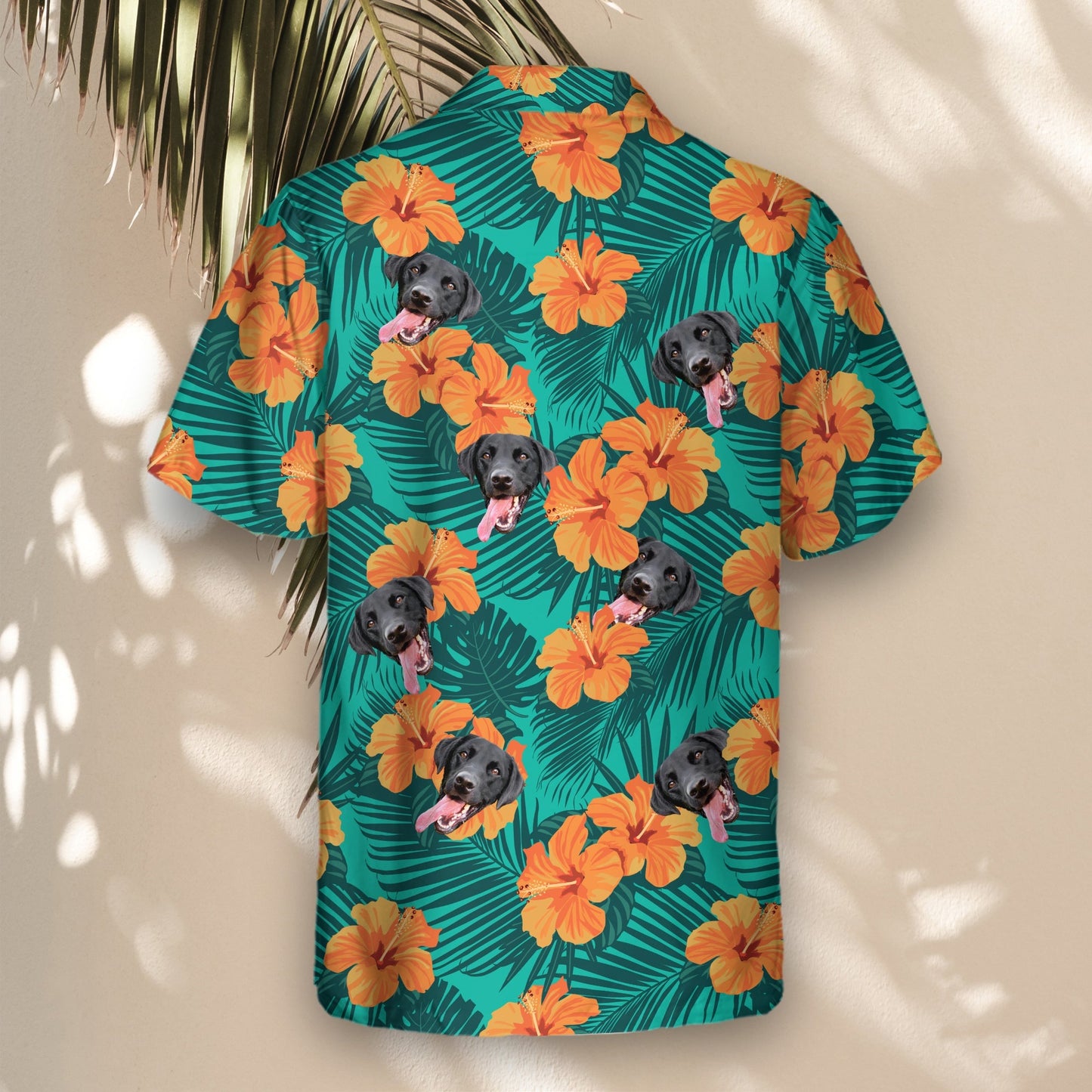 Tropical Flowers and Palm Leaves | Aloha Custom Hawaiian Shirts with Faces or Logos