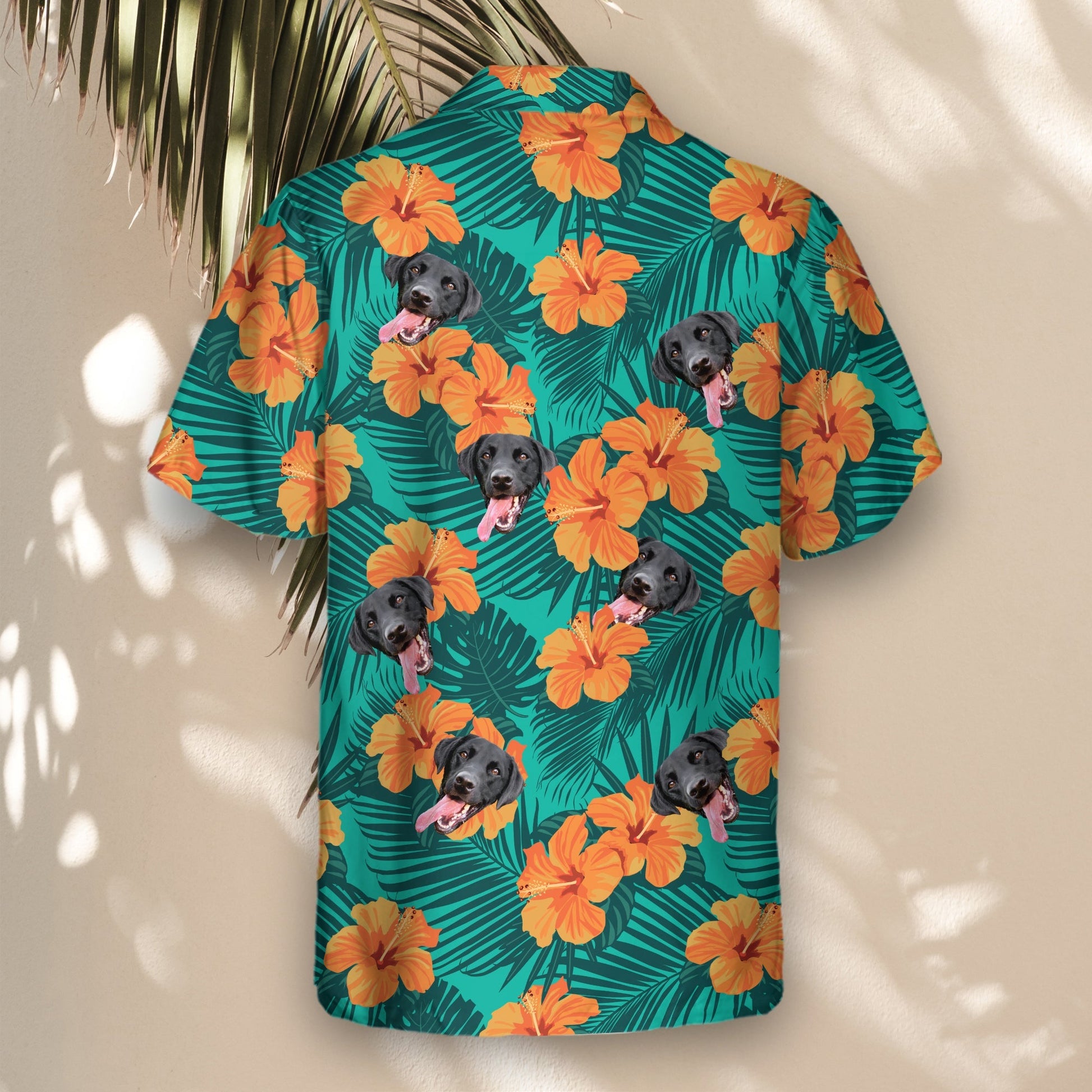 Tropical Flowers and Palm Leaves | Aloha Custom Hawaiian Shirts with Faces or Logos