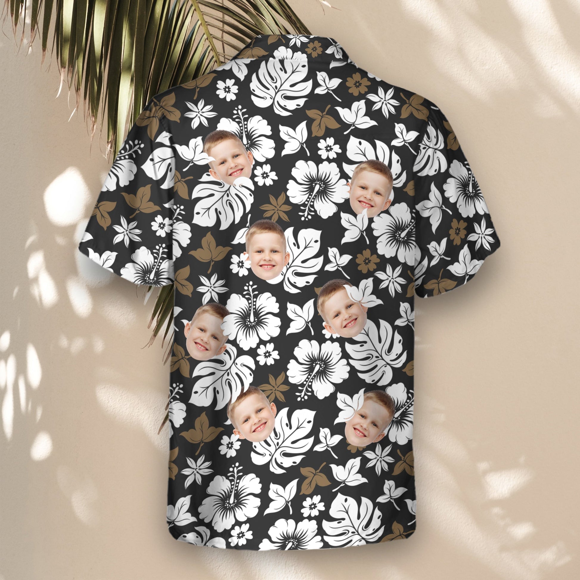 Tropical Hibiscus Flower | Aloha Custom Hawaiian Shirts with Faces or Logos