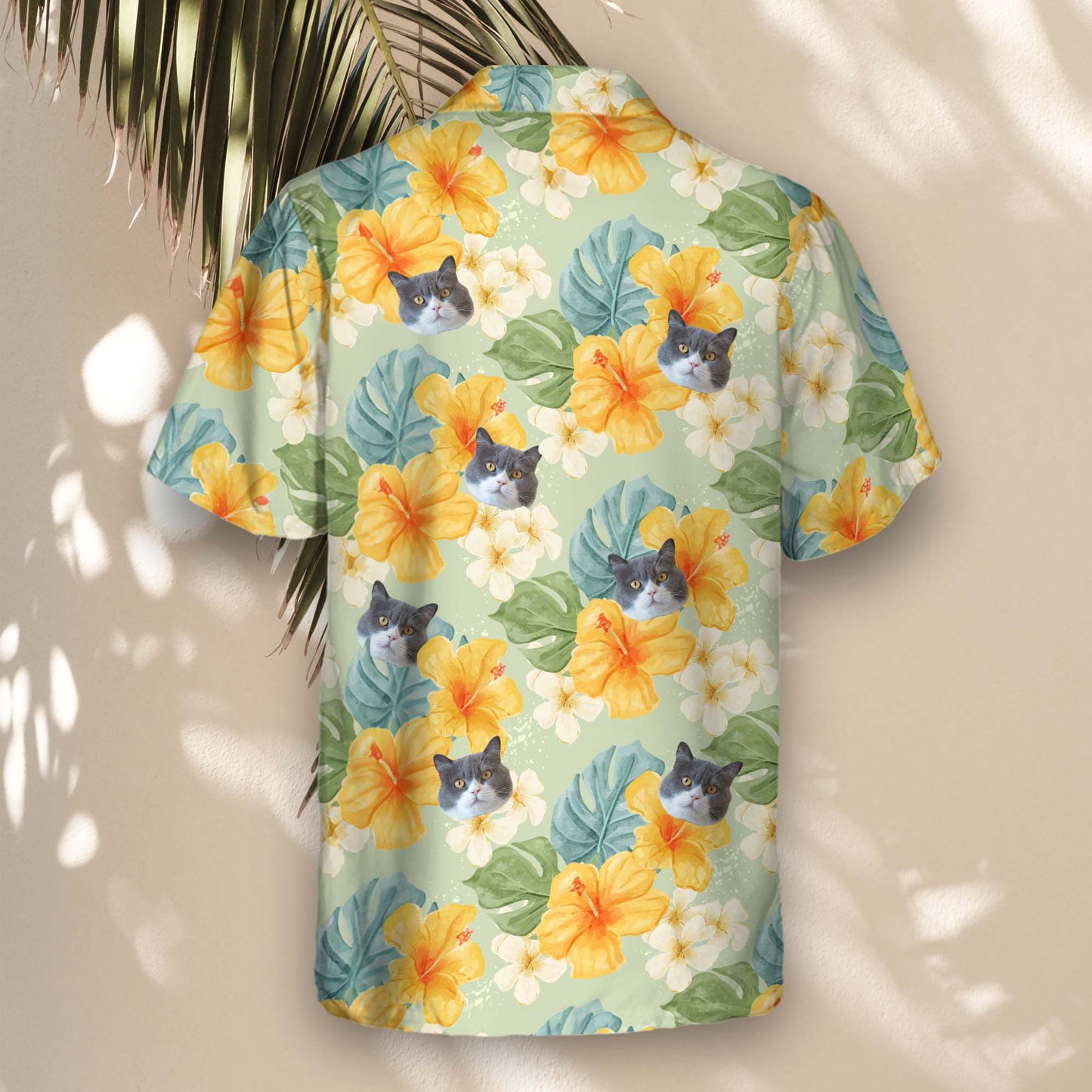 Tropical Hibiscus Vibes | Aloha Custom Hawaiian Shirts with Faces or Logos