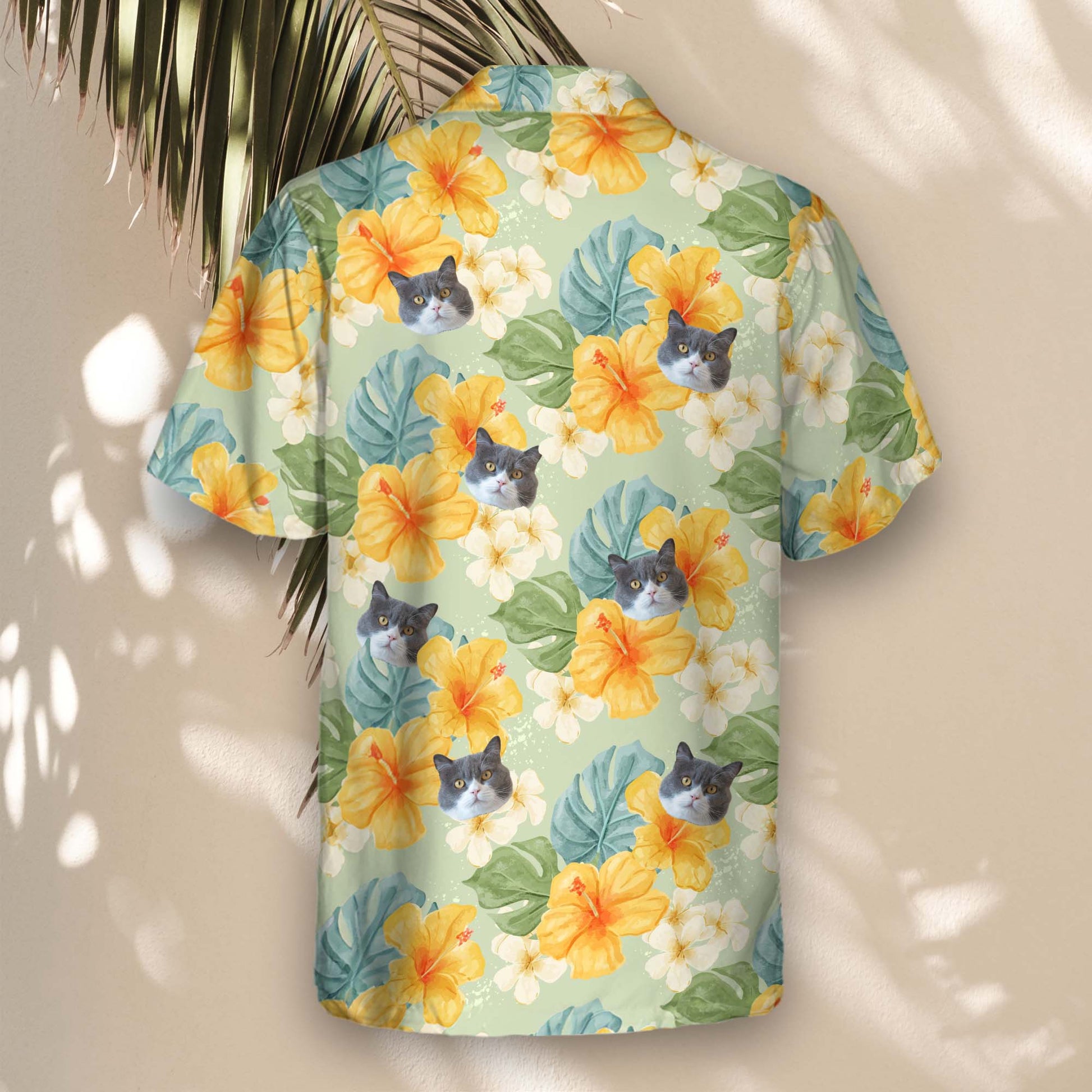 Tropical Hibiscus Vibes | Aloha Custom Hawaiian Shirts with Faces or Logos