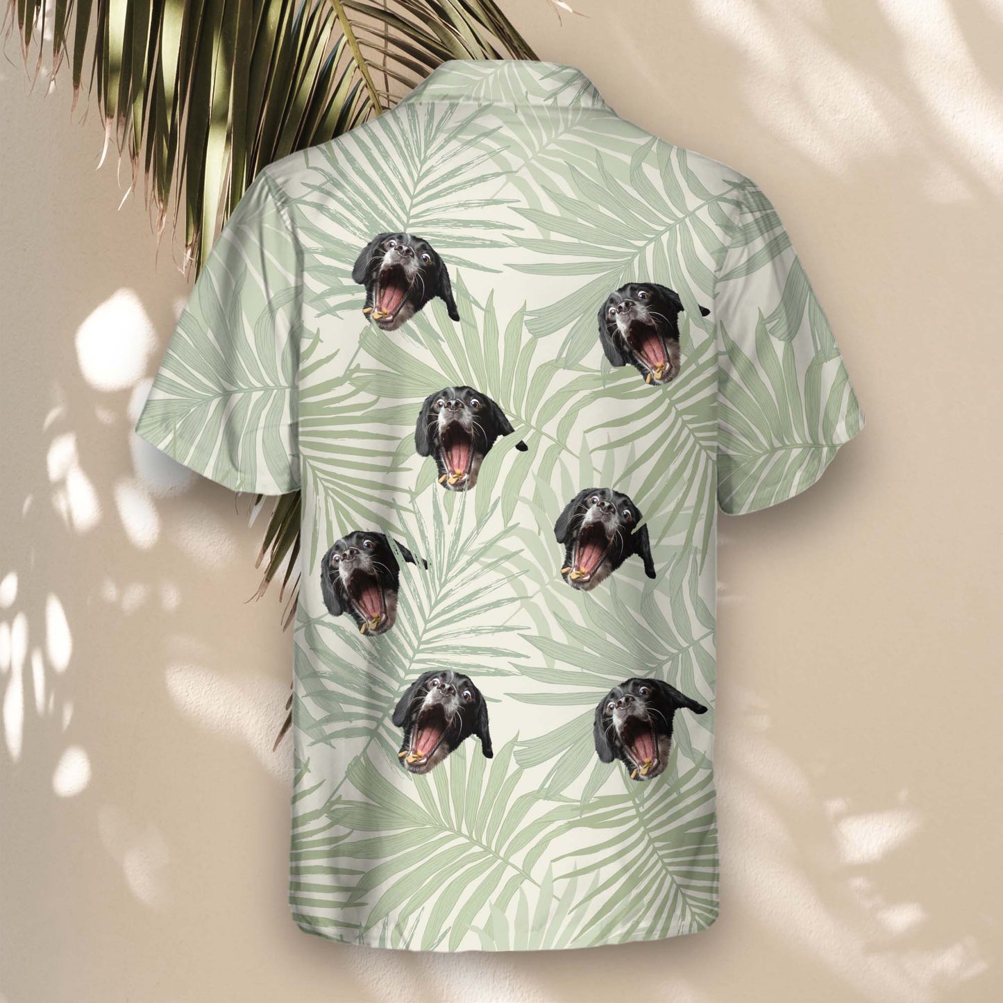 Tropical Leaf Dreams | Aloha Custom Hawaiian Shirts with Faces or Logos
