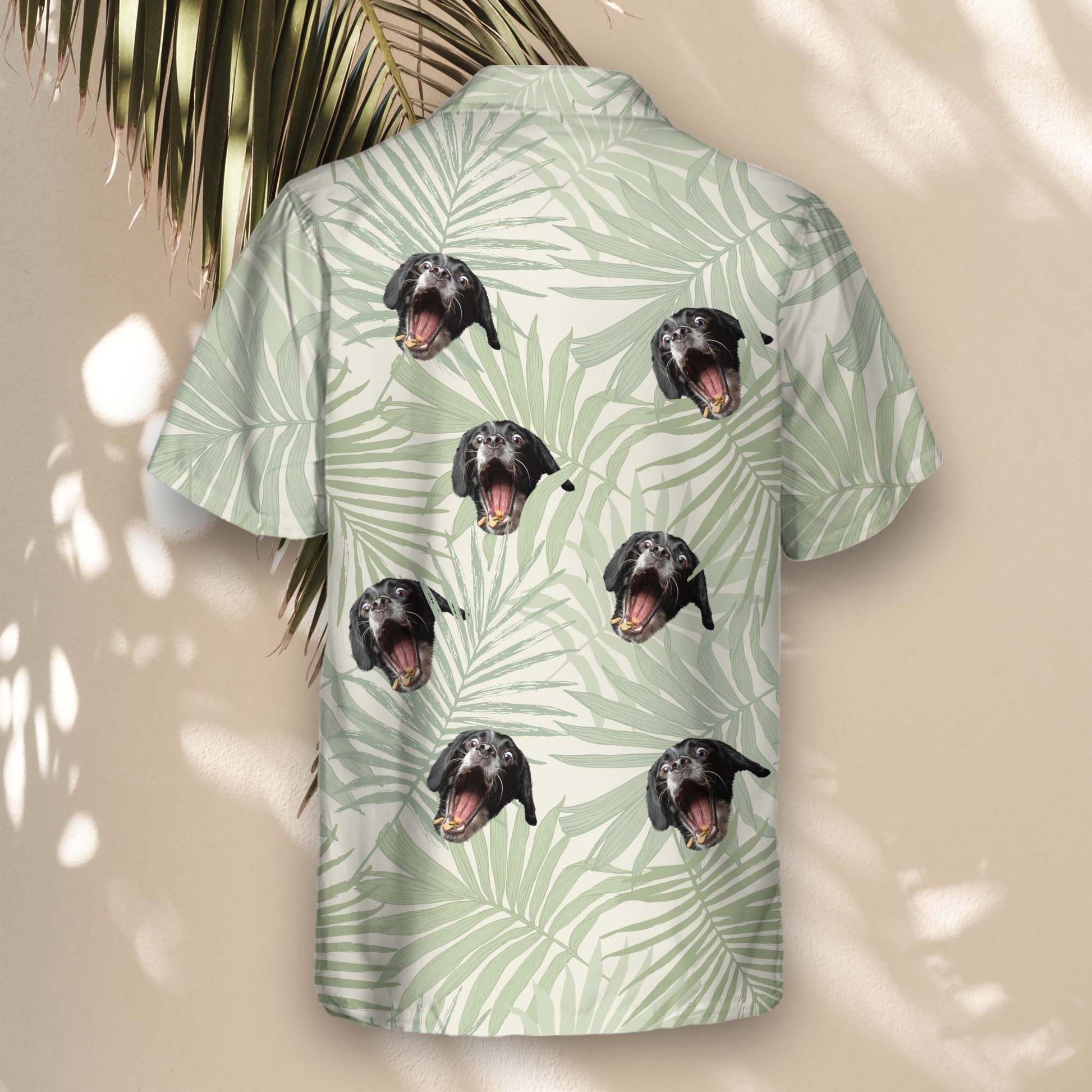 Tropical Leaf Dreams | Aloha Custom Hawaiian Shirts with Faces or Logos