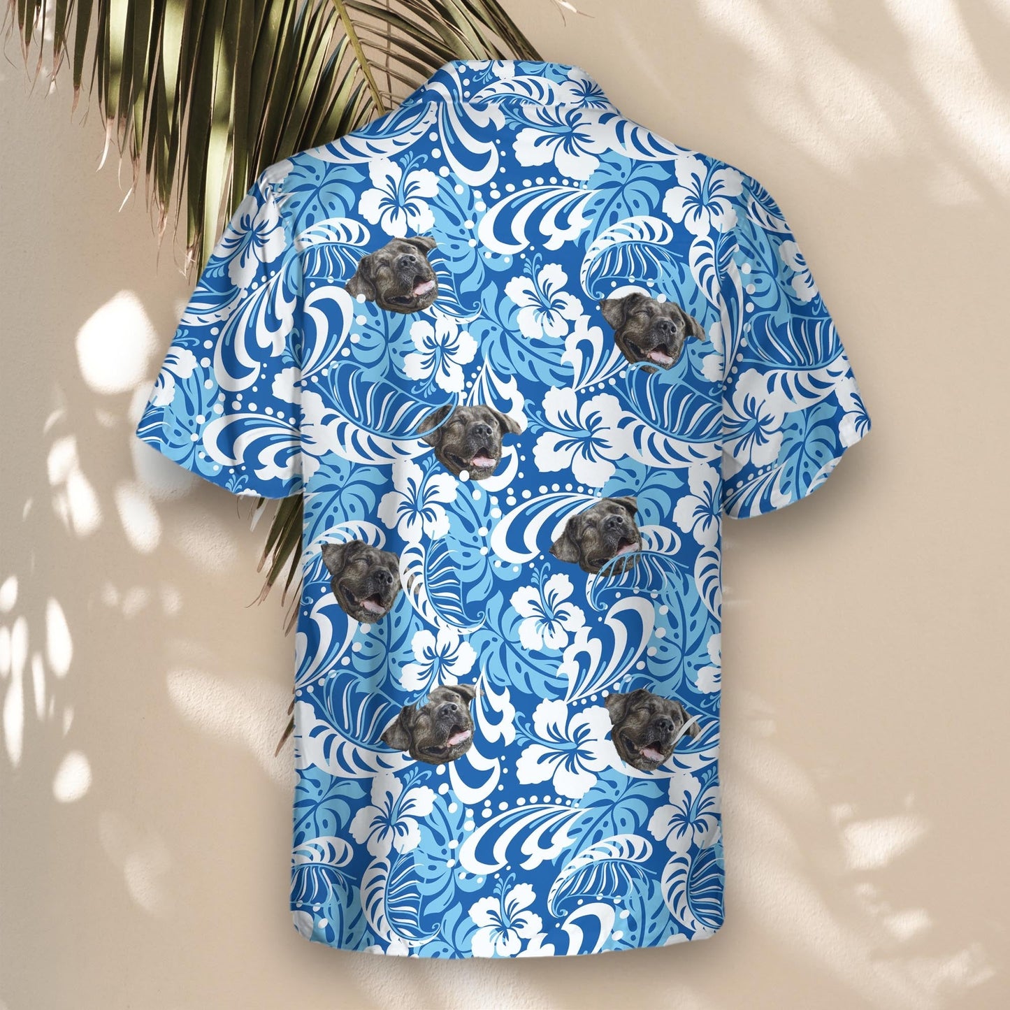Royal Blue Tropics | Aloha Custom Hawaiian Shirts with Faces or Logos