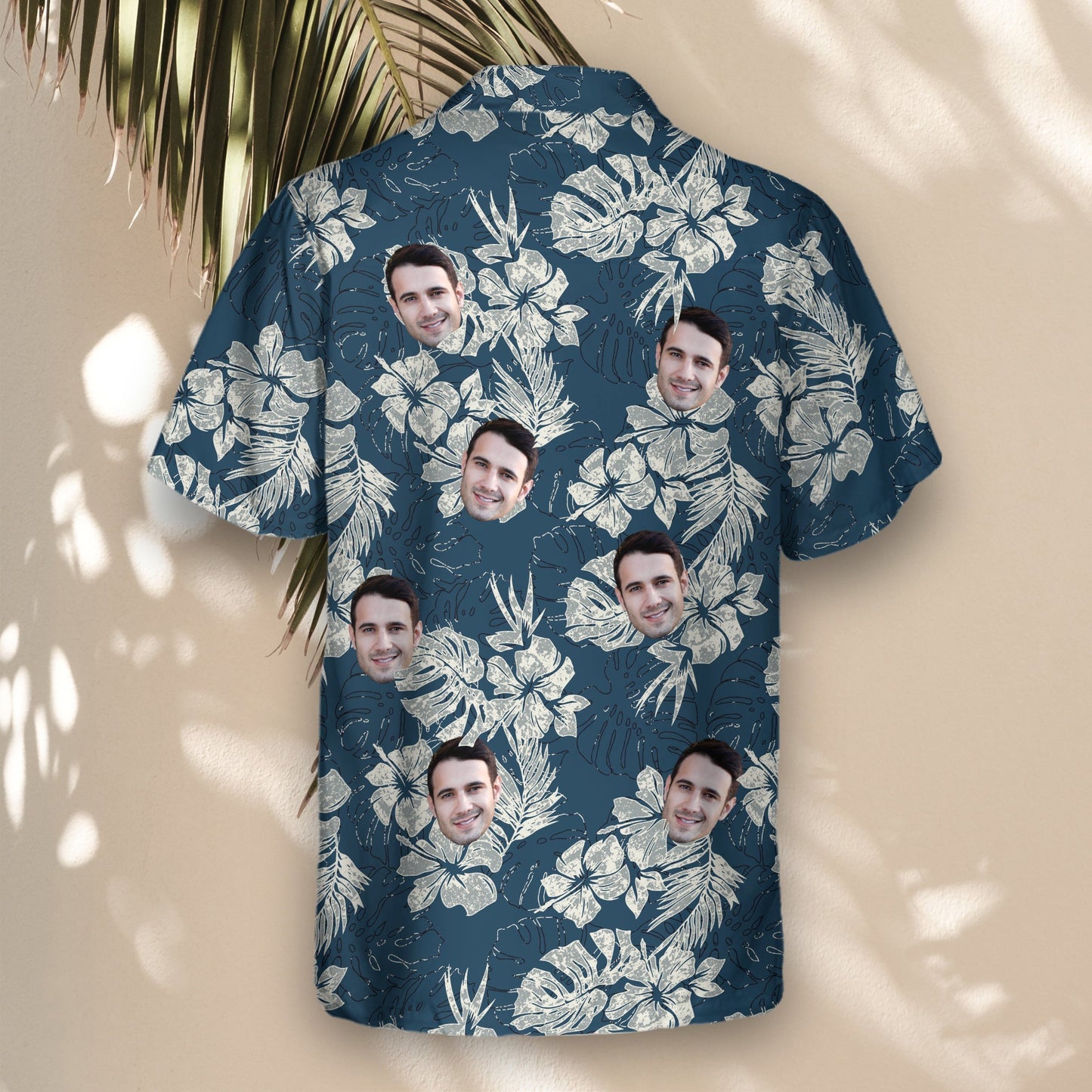 Vintage Hibiscus Vibes | Aloha Custom Hawaiian Shirts with Faces or Logos