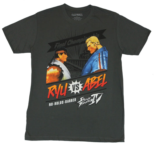 Street Fighter IV Mens T-Shirt - Final Championship "Ryu vs Abel" Image