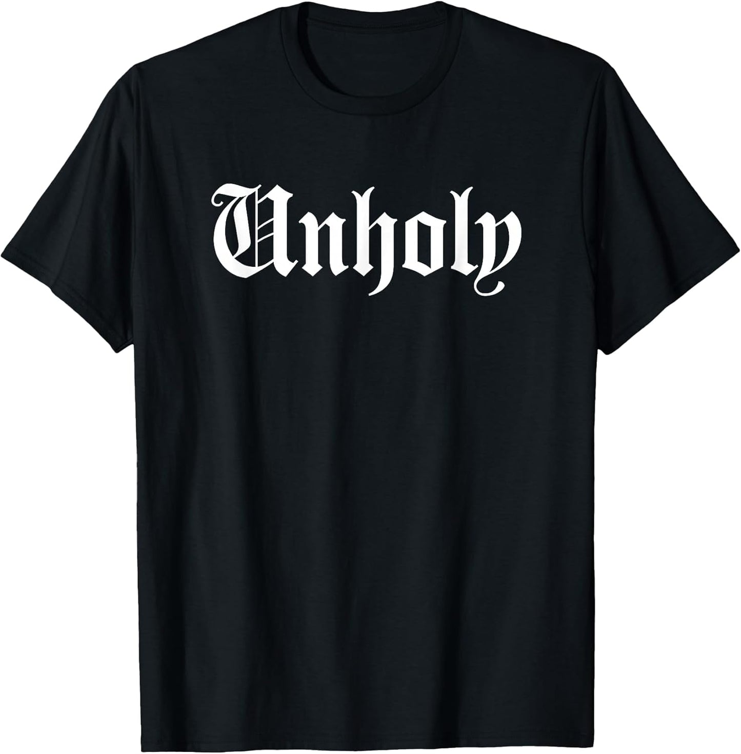 Black Unholy Goth Emo Punk Rock Gothic Grunge T-Shirt