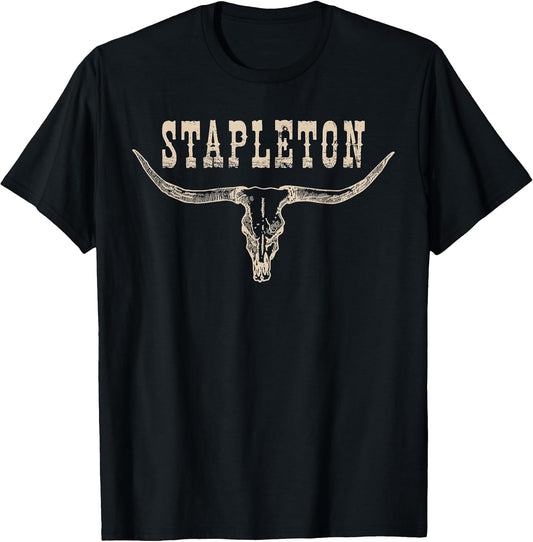 Vintage StapIeton Last Name Personalized 90s Style T-Shirt