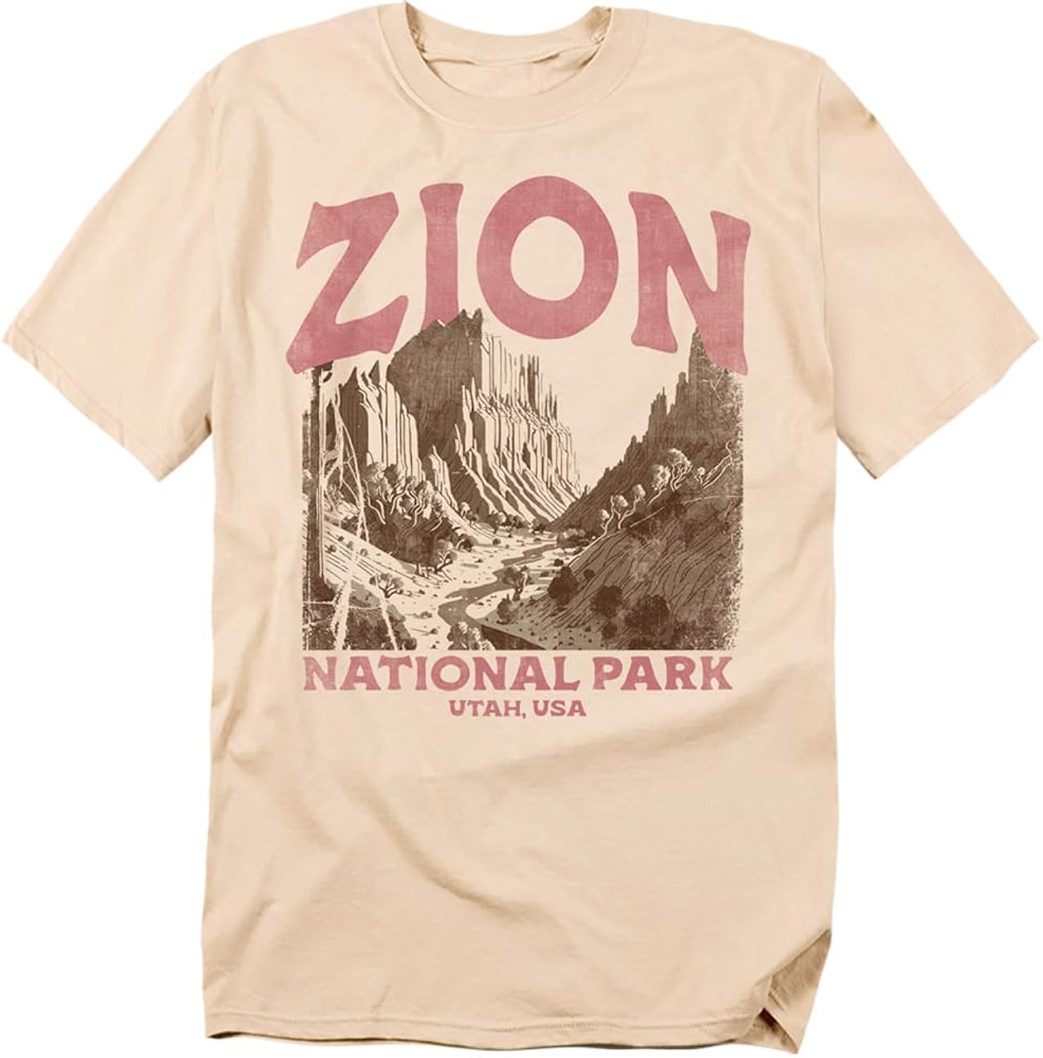 Zion National Park Vintage Unisex Adult T Shirt