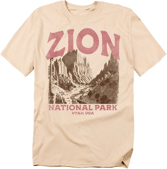 Zion National Park Vintage Unisex Adult T Shirt