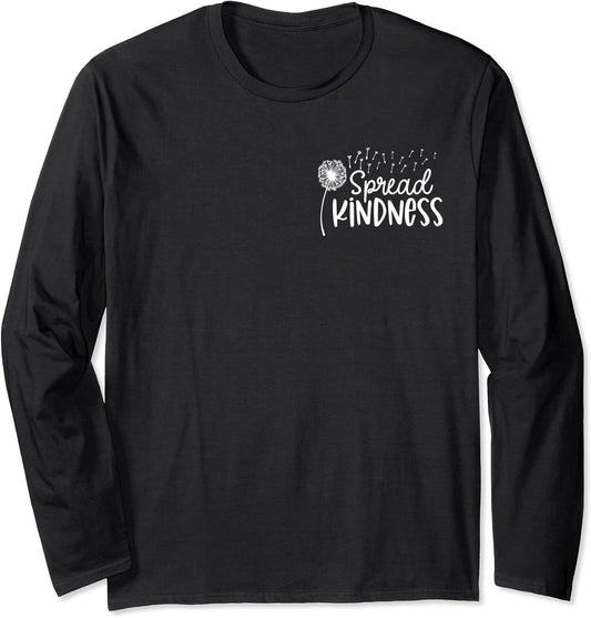 Spread Kindness Pocket - Positive Quote Long Sleeve T-Shirt