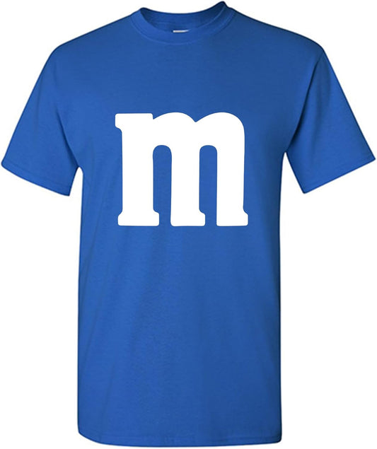 Letter M Halloween Group Costume Tee Funny Shirt Spooky Humor | Trendy Mens T Shirts Graphic - Classic Graphic Tees