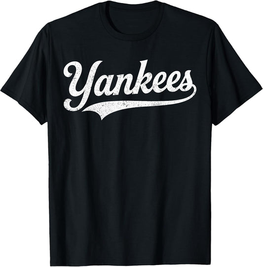 Yankees Heart Design Retro Style Graphic Men Women Kid T-Shirt