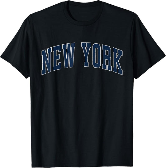 New York NY Vintage Athletic Sports Style 80s 90s T-Shirt