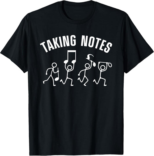 Funny Music Art for Men Women Musical Note Gag Music Lover T-Shirt