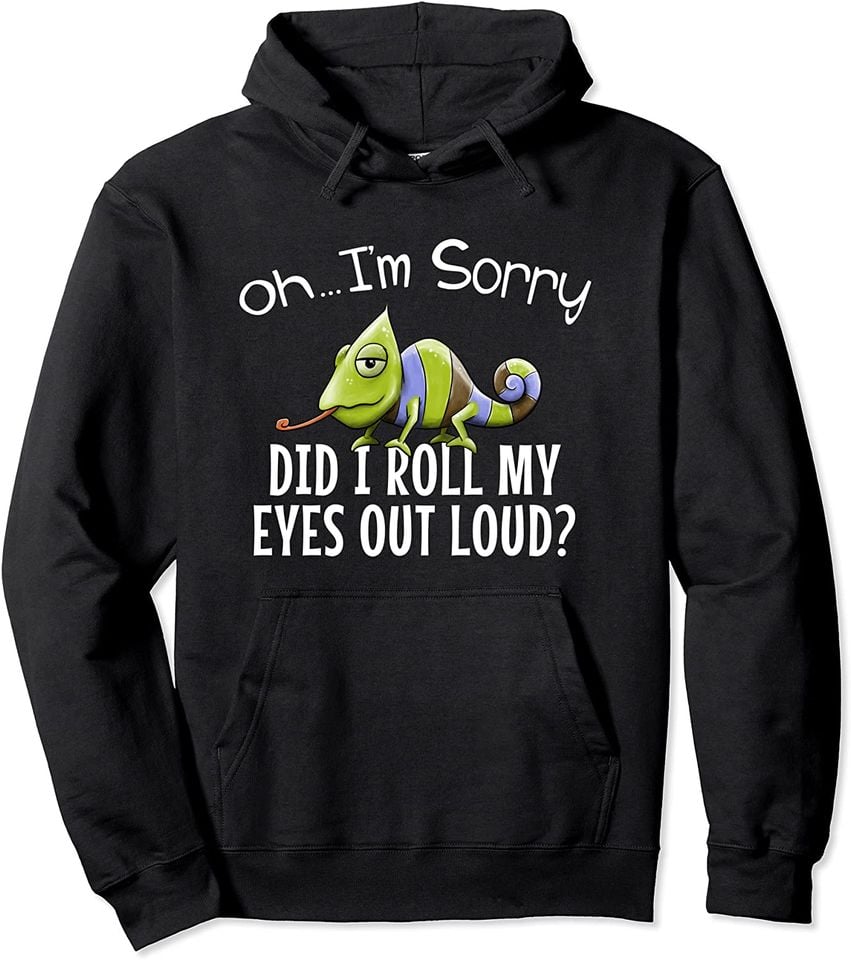 Chameleon Drawing  Pullover Hoodie