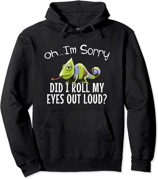 Chameleon Drawing  Pullover Hoodie
