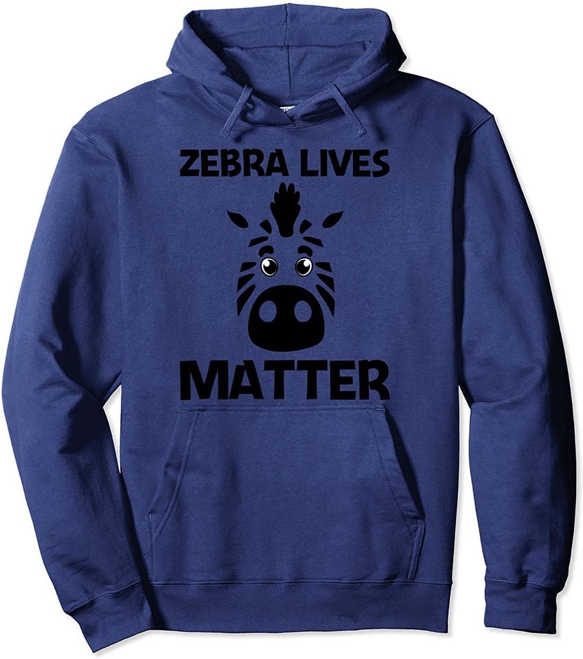 Animals Lives Matter Hoodie Cute Zebra