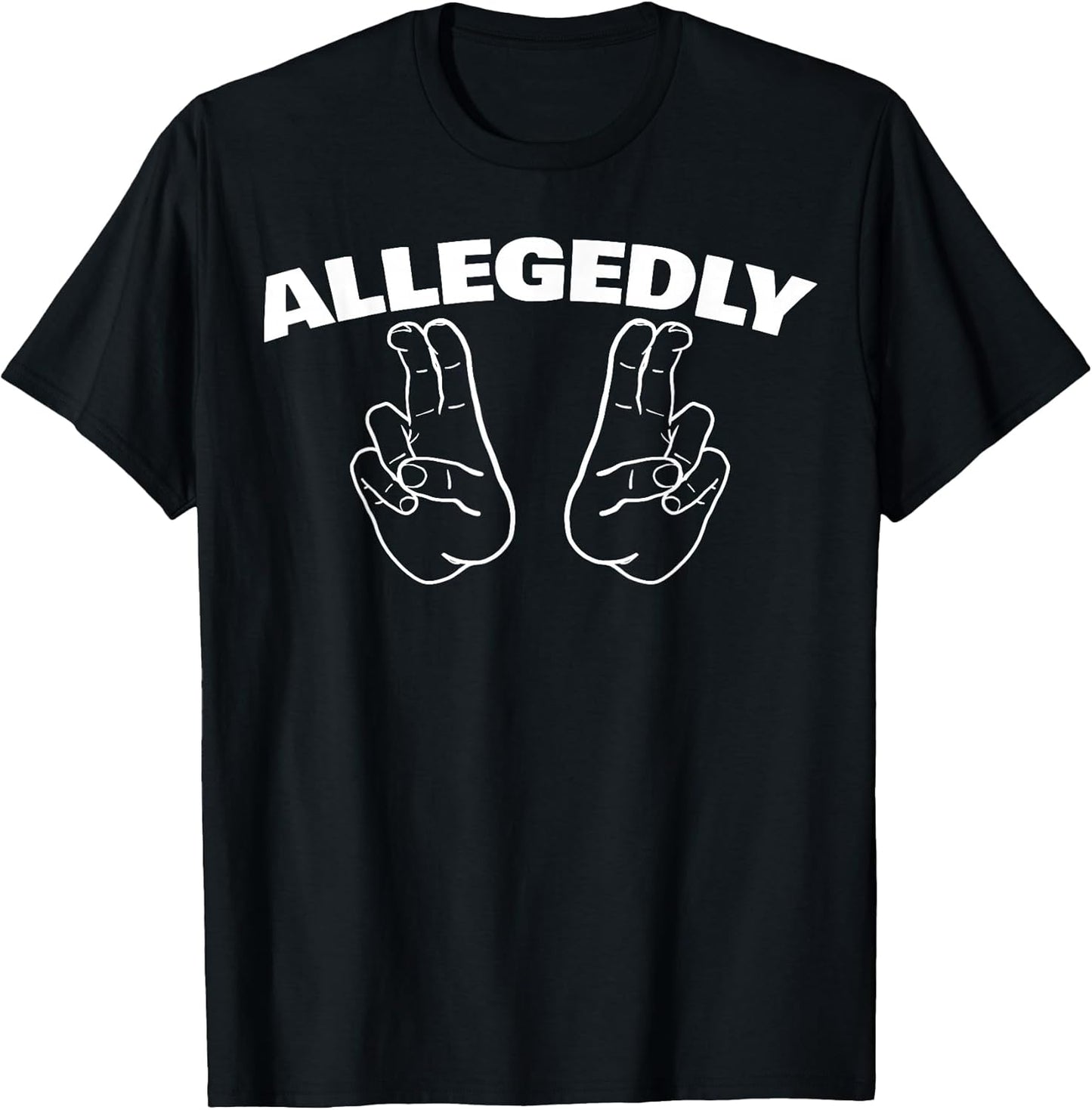 Funny Allegedly Sarcastic Hand Air Quote T-Shirt