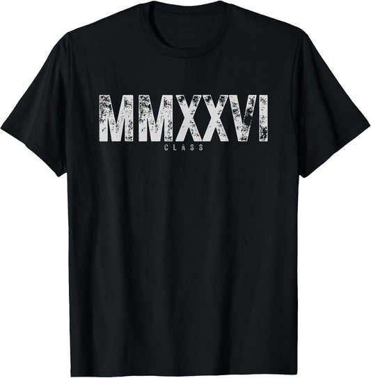 Class of 2026 MMXXVI Graduation Vintage Senior 2026 College T-Shirt