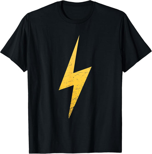 Minimalist Design with Lightning Bolt Grunge T-Shirt