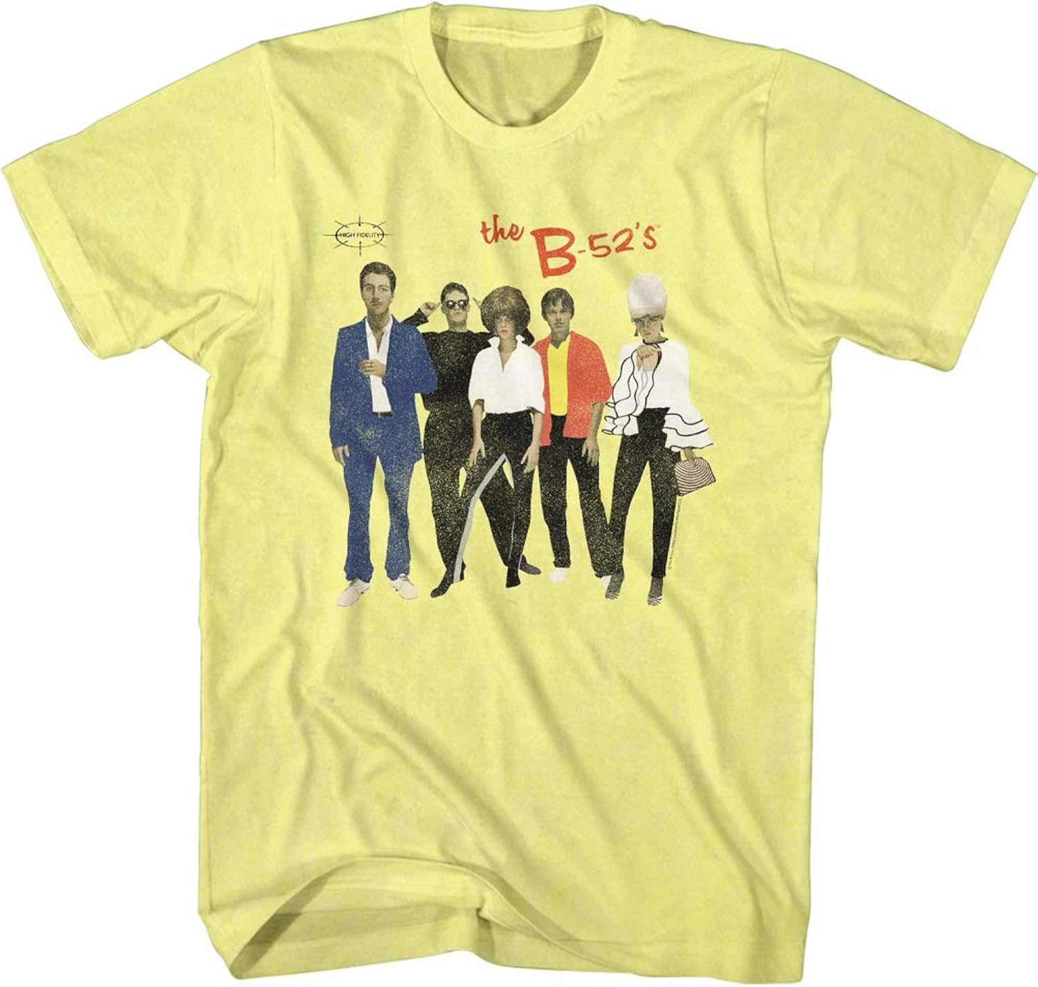 The B52s Band Retro Band Photo Adult Short Sleeve T-Shirt Graphic Tee