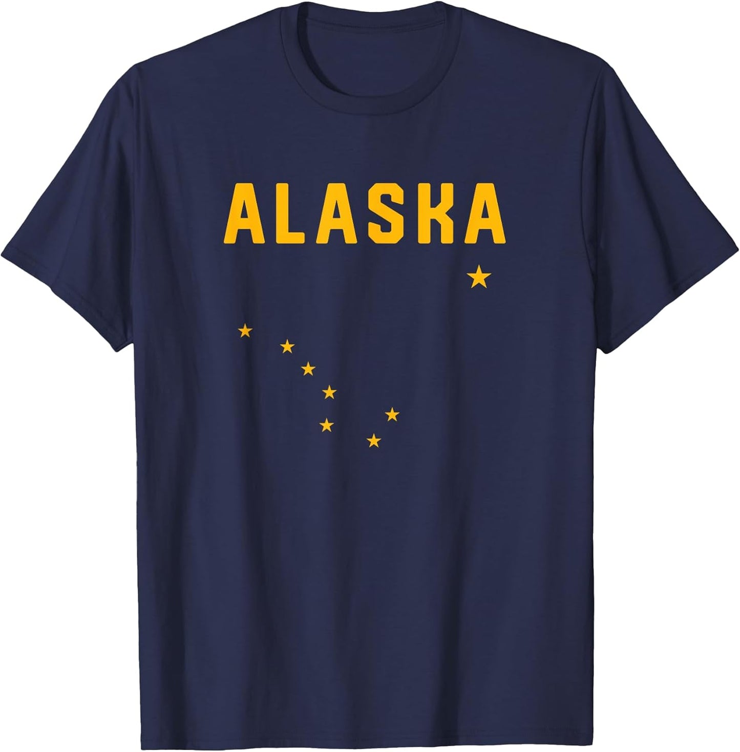 I Love Alaska Minimalist State Flag T-Shirt
