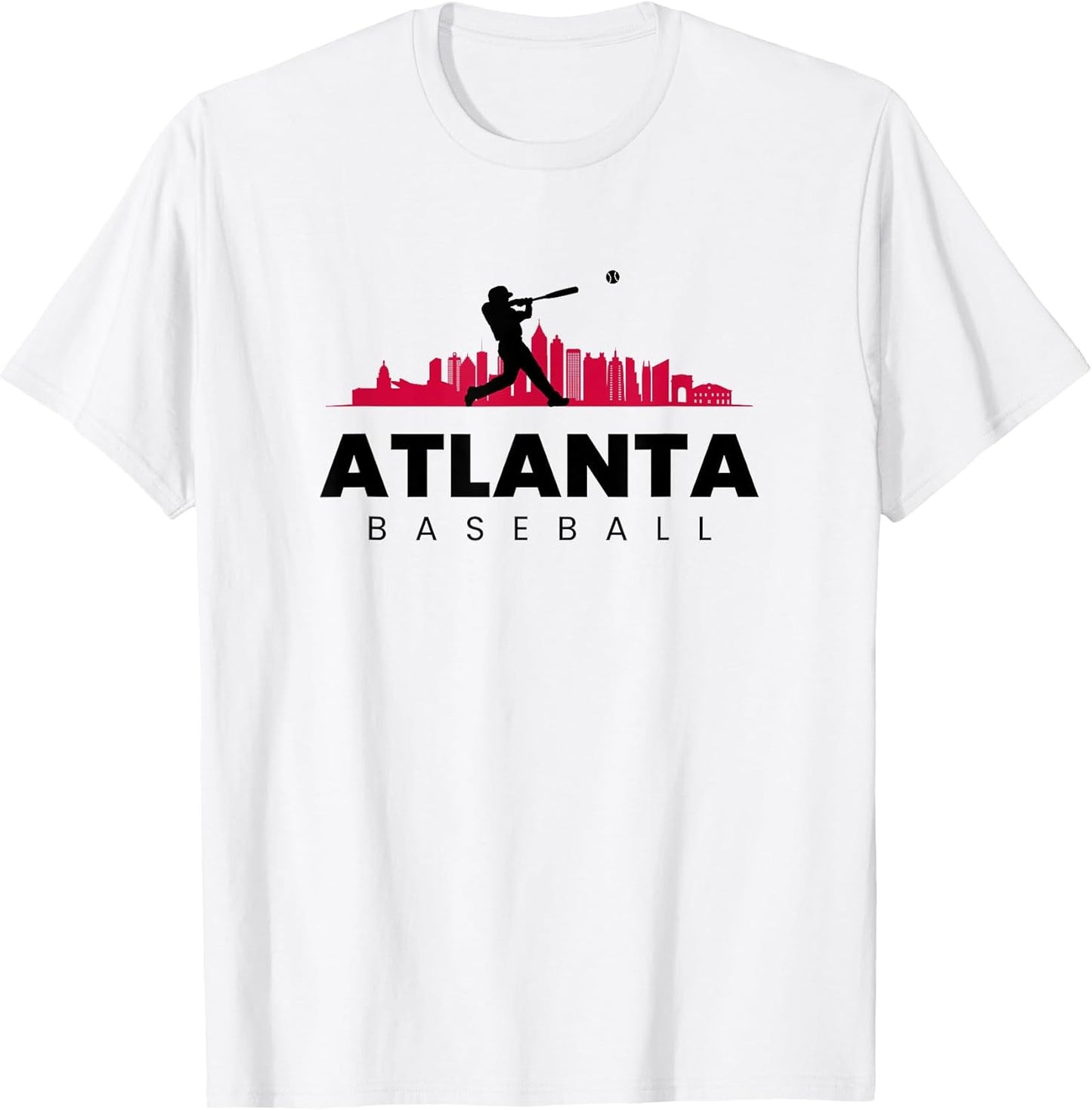 Atlanta Baseball Vintage Minimalist Retro Baseball Lover T-Shirt