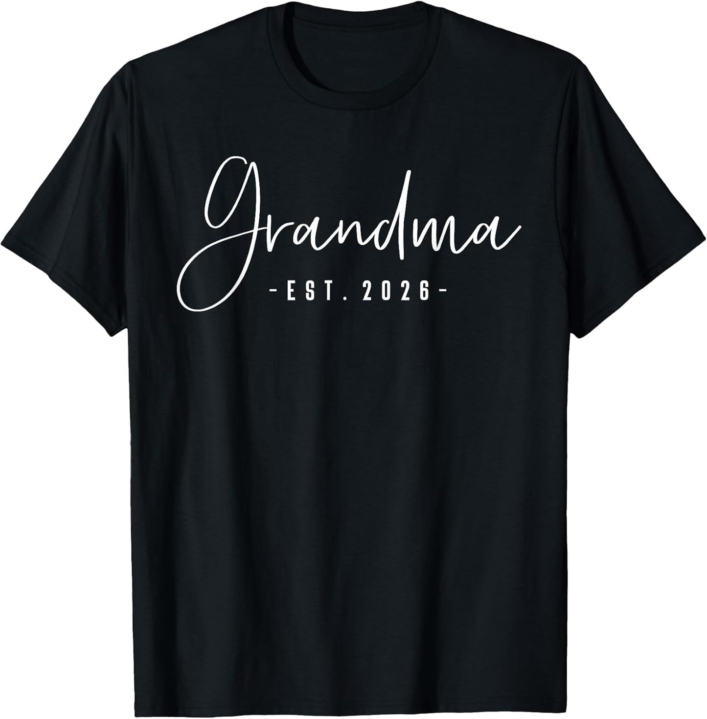 Grandma Est 2026 Minimalist Elegant Font T-Shirt