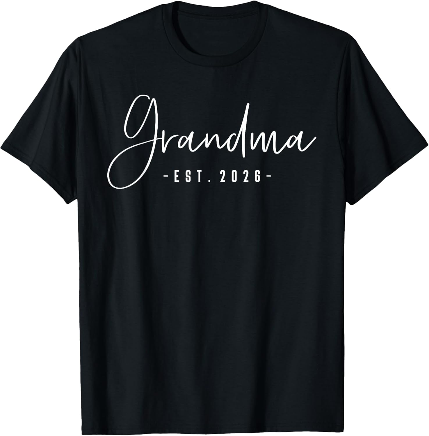 Grandma Est 2026 Minimalist Elegant Font T-Shirt