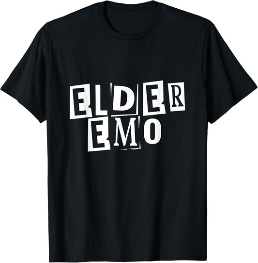 Elder Emo Goth Funny Black Gothic Dark Punk Gift
