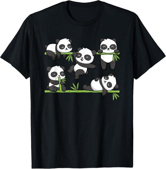 Kawaii Panda Bear Panda Lover Men Women Kids T-Shirt