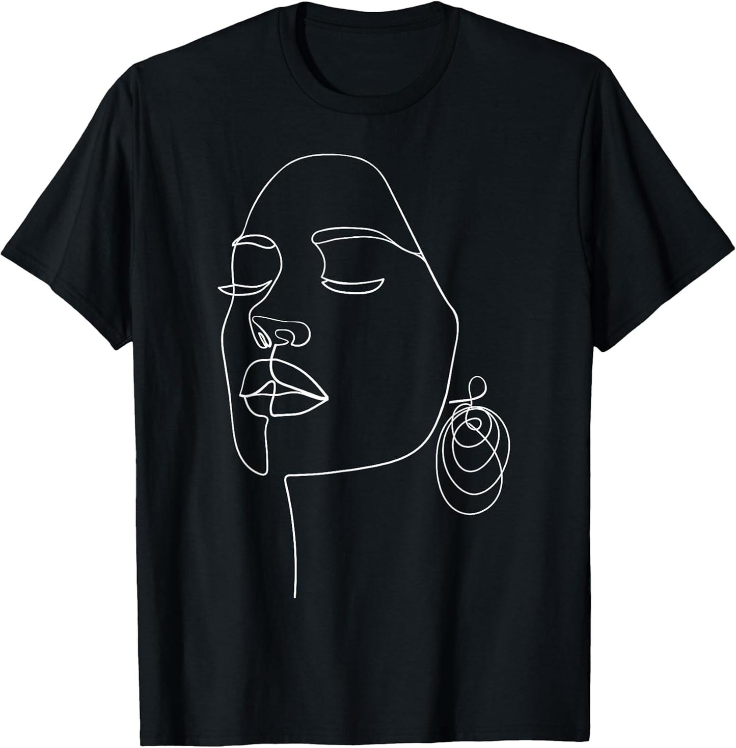One Line Art Face Minimalist Artist Gifts DEILLUM