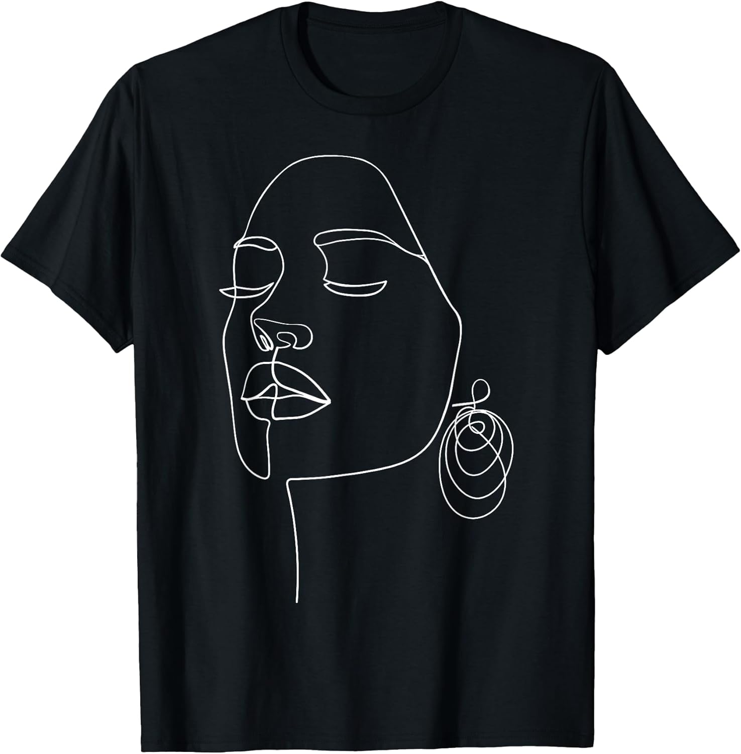 One Line Art Face Minimalist Artist Gifts DEILLUM