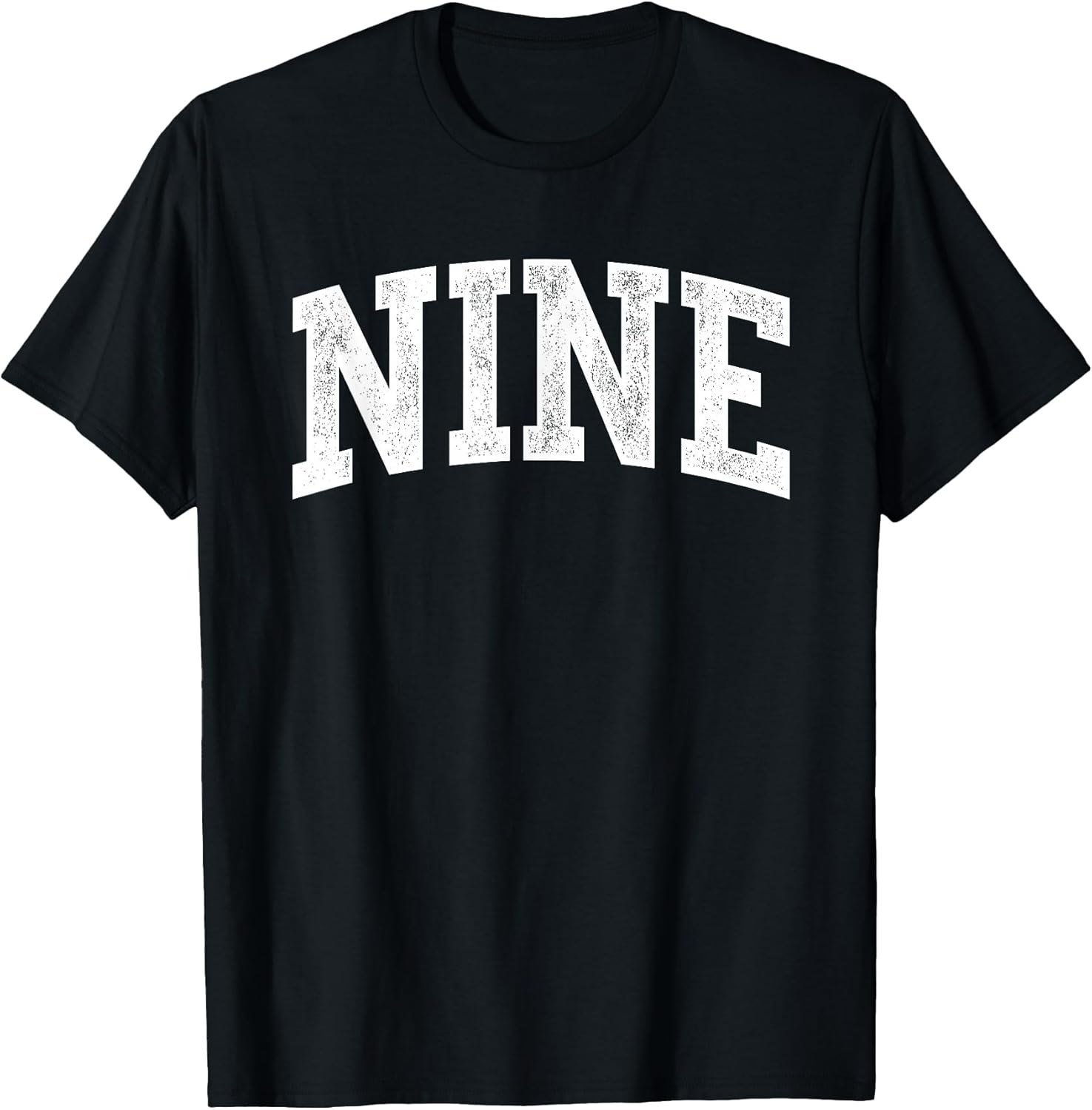Nine Minimalist 9th Birthday Design 9-Year-Old T-Shirt