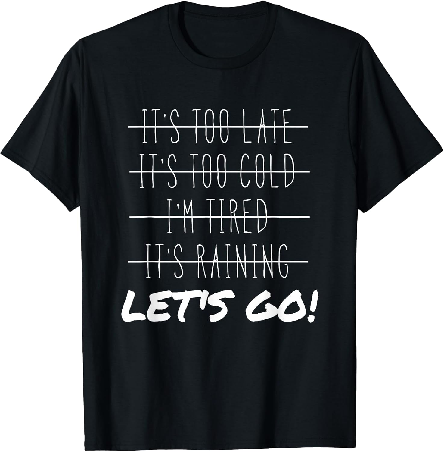 Funny Motivational Disciplines Workout No Excuses Men Women T-Shirt