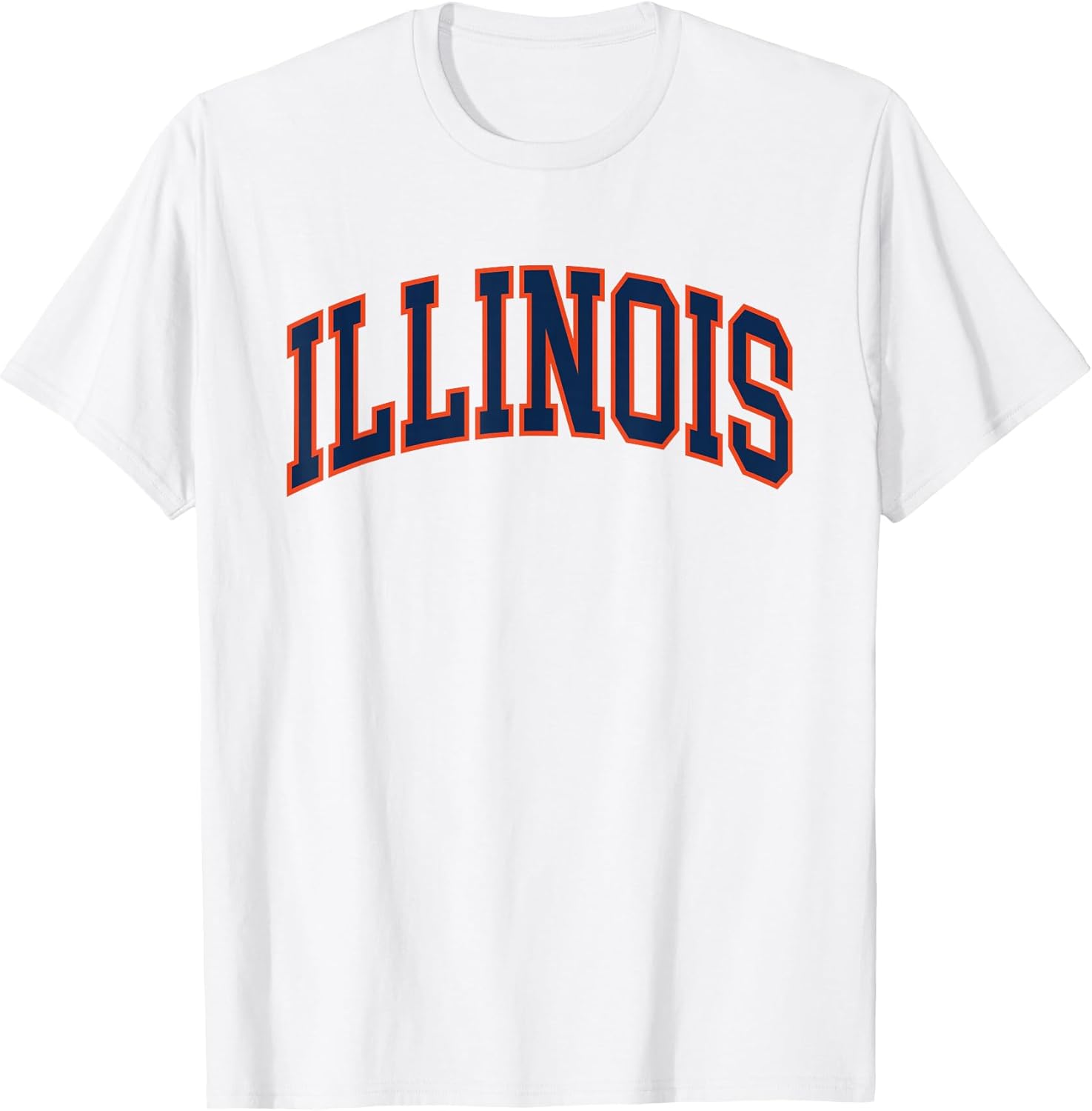 Retro Illinois Tee Vintage Illinois Blue Orange Throwback IL T-Shirt