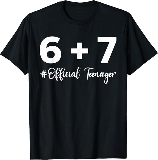 Funny 13th Birthday Official Teenager 13 Year Old Boys Kids T-Shirt