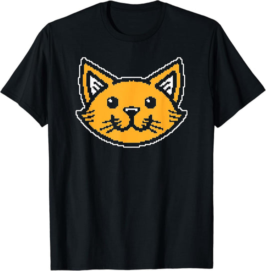Cute Cat Pixel Art T-Shirt