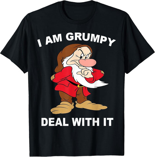 I Am Grumpy Funny Text Adult Hilarious Sarcastic Novelty T-Shirt