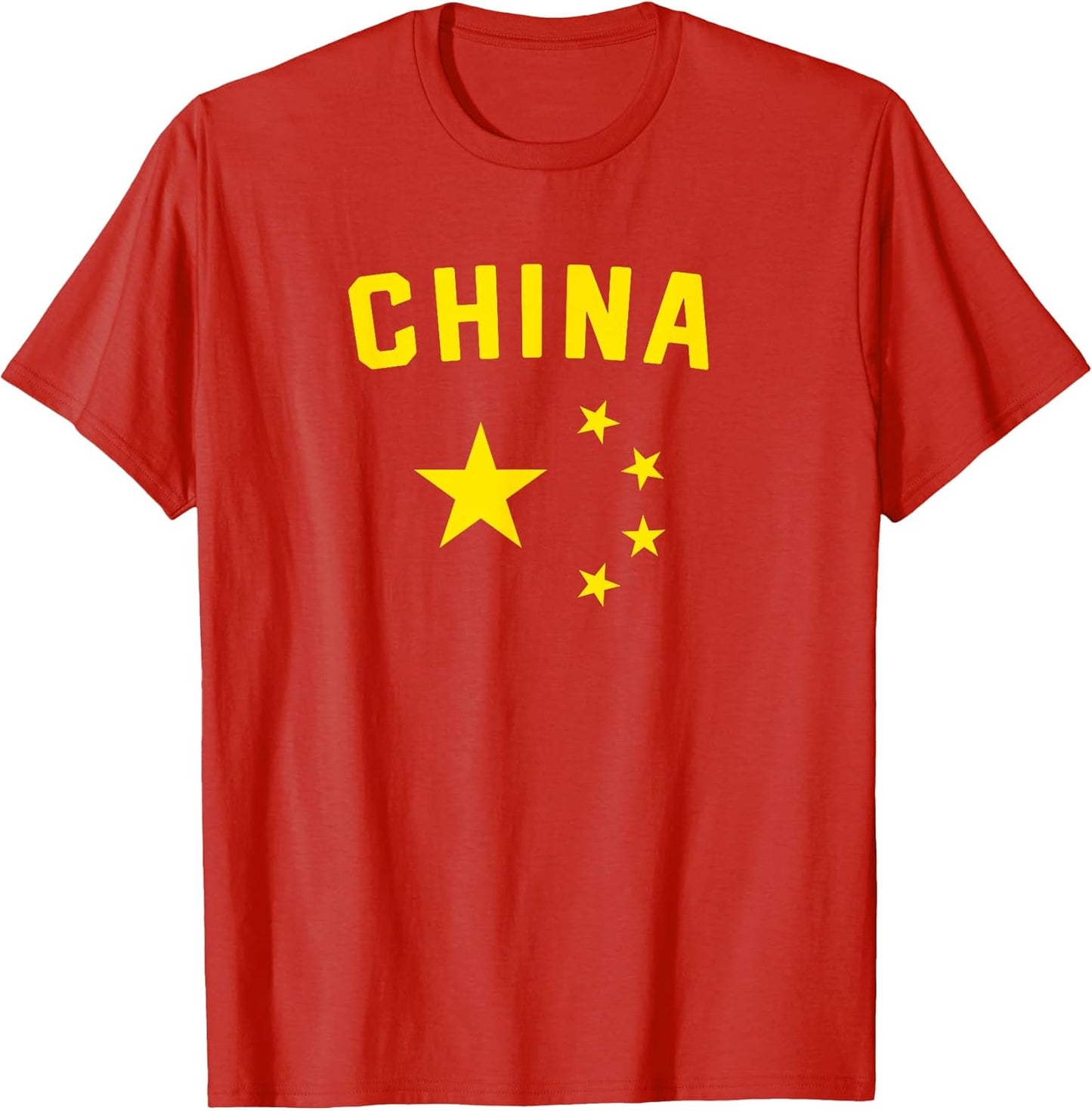 I Love China Minimalist Chinese Flag T-Shirt