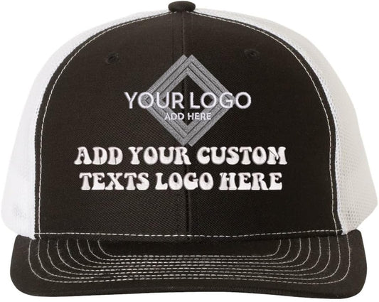 Richardson 112 Custom Embroidery Add Logo Texts Trucker Caps
