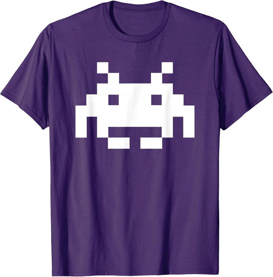 Pixel Art Space Alien Shirt 80's Retro Gaming Tee T-Shirt