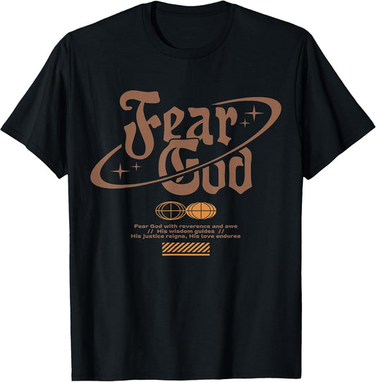 Fear God - Urban Typography Streetwear T-Shirt