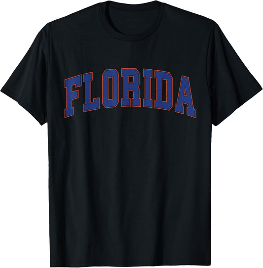 Florida FL Vintage Athletic Sports Orange Style 80s 90s T-Shirt