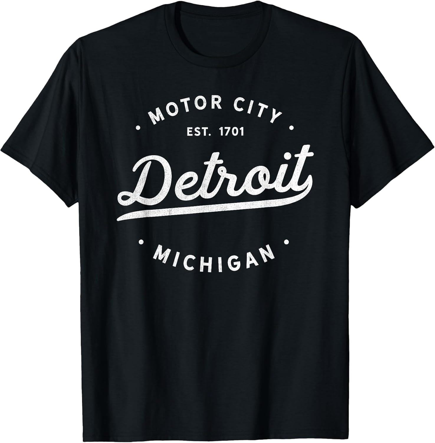 Classic Retro Vintage Detroit Michigan Motor City T-Shirt