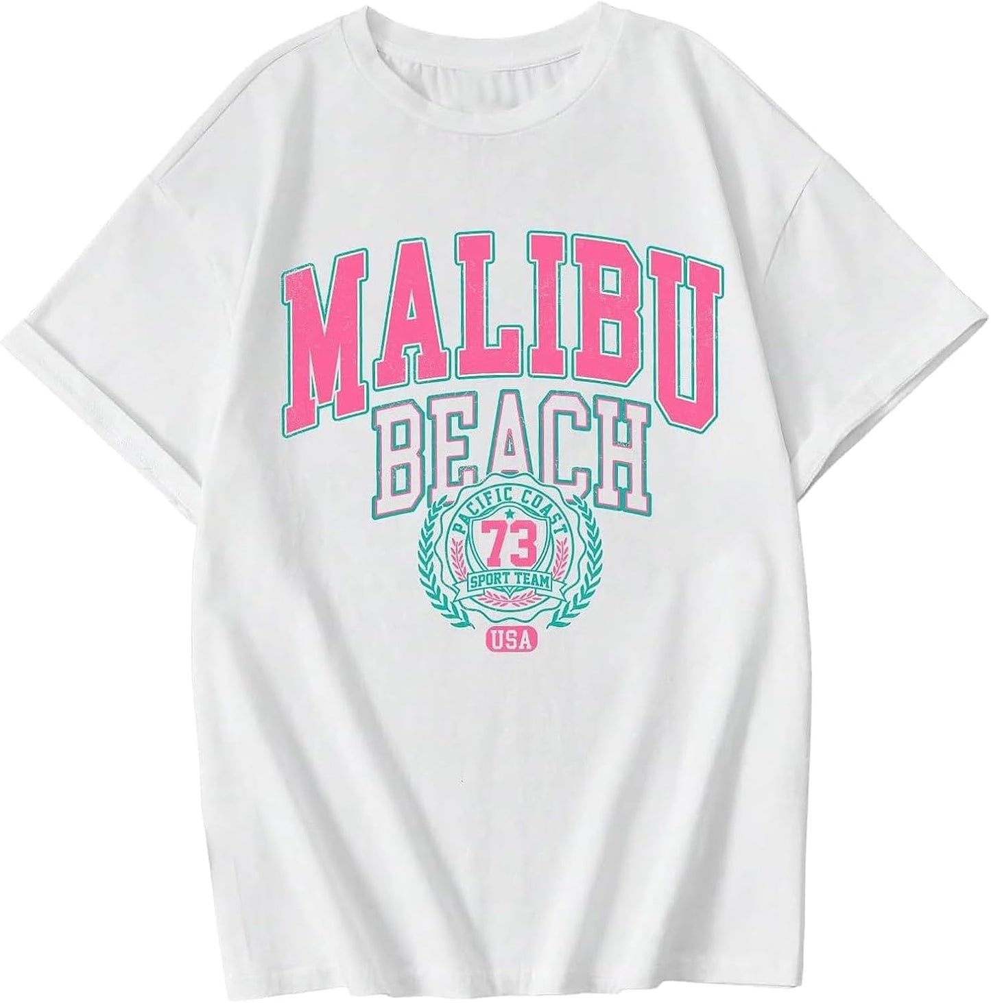 Cute Letter Graphic Tees for Girls Preppy Aesthetic Shirts Oversized Trendy T Shirts Loose Casual Summer Tops