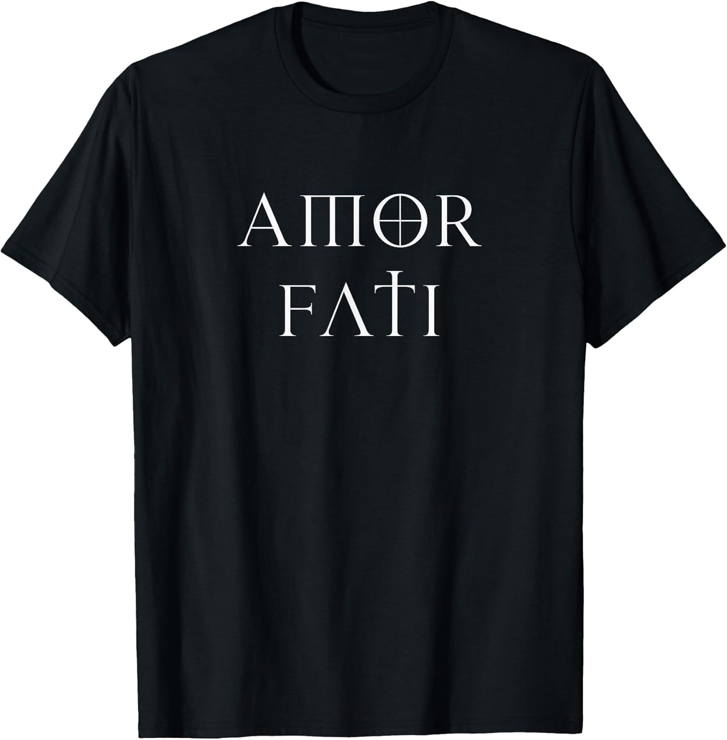 Amor Fati Stoic Inspirational Latin Quote Love Your Fate Tee T-Shirt