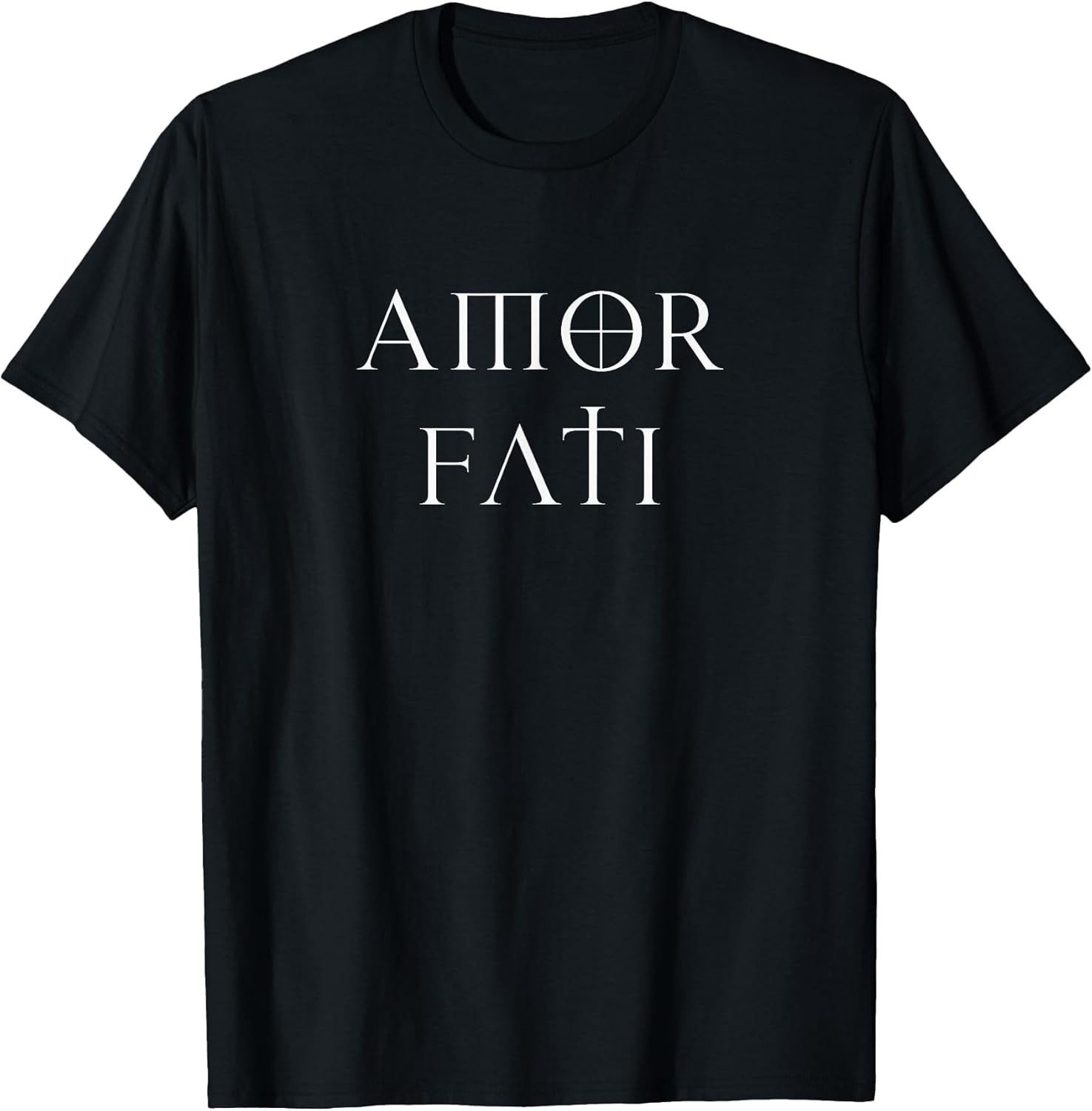 Amor Fati Stoic Inspirational Latin Quote Love Your Fate Tee T-Shirt