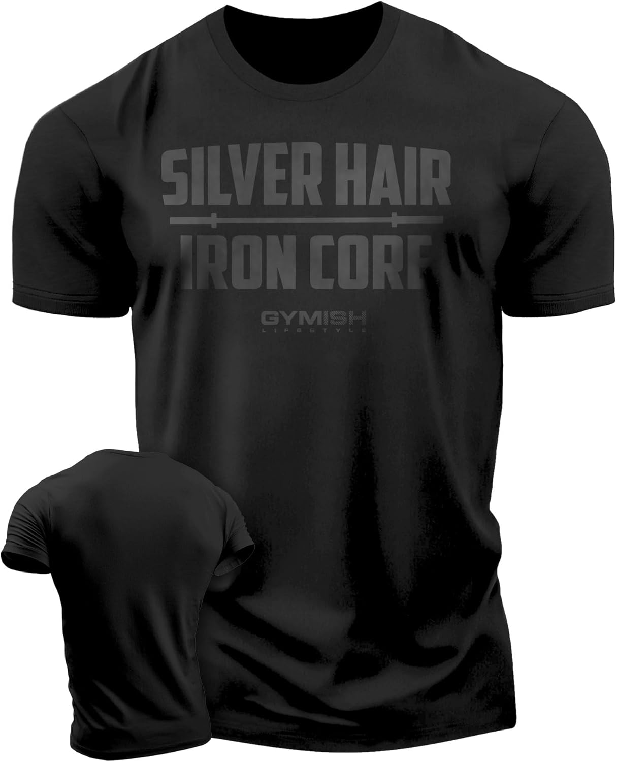 Silver Hair Iron Core Workout Shirts for Men